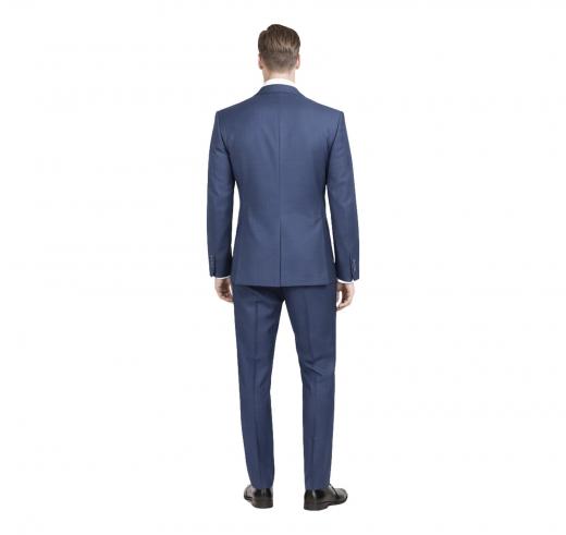 HUGO Abito Uomo C-Huge1 C-Genius 50309871 Blu Quadretto Lana