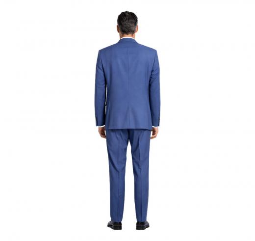 BOSS Abito Uomo Slim Fit Lana Elasticizzata Antipiega H-HUGE-2PCS-224 50509485 Blu