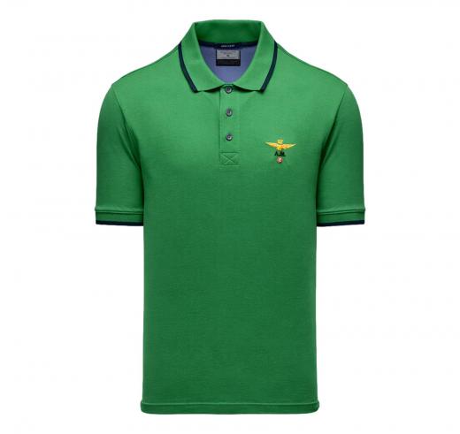 AERONAUTICA MILITARE Polo Uomo In Pique Di Cotone 261PO1308UP00082 Colore Verde