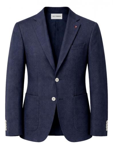 ROY ROBSON Giacca Uomo Blu Tessuto Lavorato 5092 A 401 Slim Fit