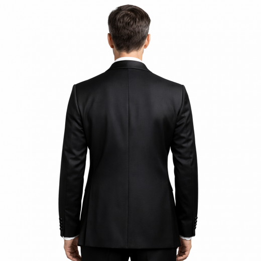 ROY ROBSON Giacca Smoking Uomo Colore Nero Slim Fit Stretch 5038