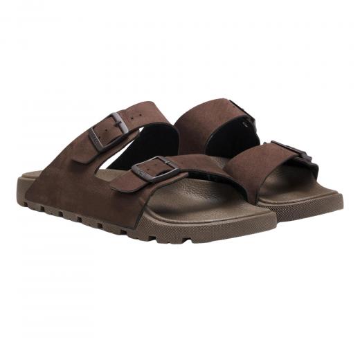 BOSS Sandali Uomo Slider Con Doppia Fascetta e Fibbie Con Logo Surfley Sand mf 50563157 Colore Marrone