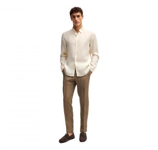 BOSS Mocassini Penny In Pelle Scamosciata Noel Mocc Sdpeb 50541750 Colore Marrone