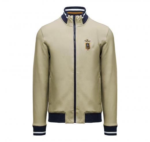 AERONAUTICA MILITARE Felpa Uomo In Cotone Frecce Tricolori 261FE2089UF00674 Colore Beige