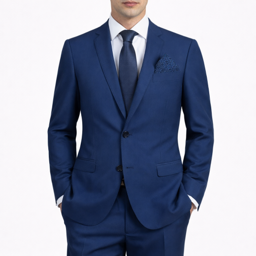 SIMBOLS Abito Uomo Drop 8 Super Slim Fit Blu Royal A10700