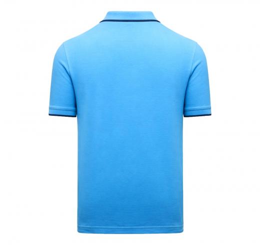 AERONAUTICA MILITARE Polo Uomo In Pique Di Cotone 261PO1308UP00082 Colore Azzurro