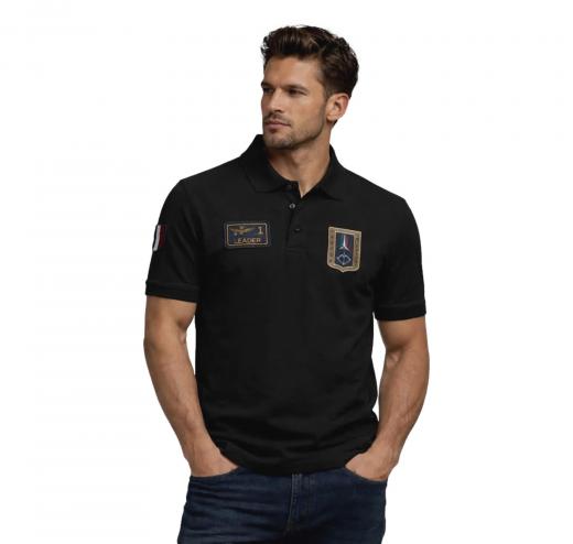 AERONAUTICA MILITARE Polo Uomo Frecce Tricolori Con Patch PO1927UP00191 Colore Nero