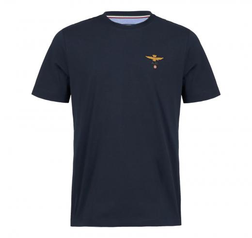 AERONAUTICA MILITARE T Shirt Uomo Girocollo Basica Manica Corta 261TS1580UJ00372 Colore Blu