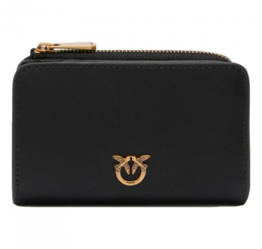 PINKO Portafoglio Donna Mini Wallet In Pelle 106206 Colore Nero Z99Q