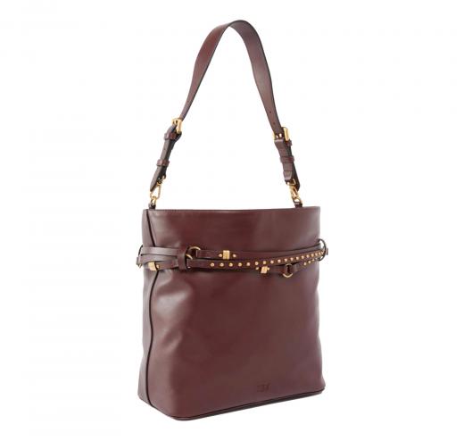 PINKO Borsa Donna Bucket Belt Classic 106339 R49Q Colore Burgundy