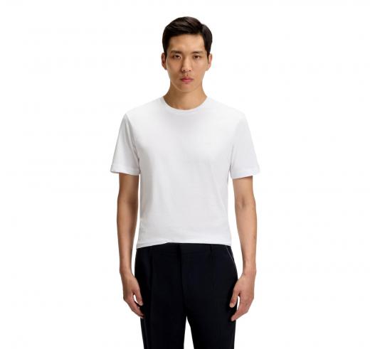 BOSS T Shirt Uomo In Jersey Di Cotone Con Logo Thompson 01 50468347 Colore Bianco