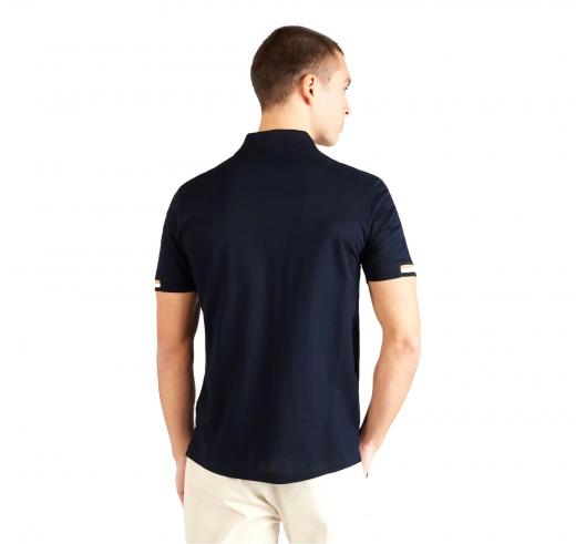 BOSS Polo Uomo In Cotone Pique Regular Fit Parlay 147 50467113 Colore Blu Scuro