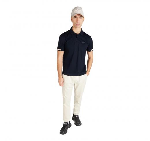 BOSS Polo Uomo In Cotone Pique Regular Fit Parlay 147 50467113 Colore Blu Scuro