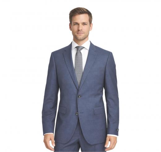 HUGO BOSS Abito Uomo Lana Regular Fit Azzurro 5020573 Statura Alta