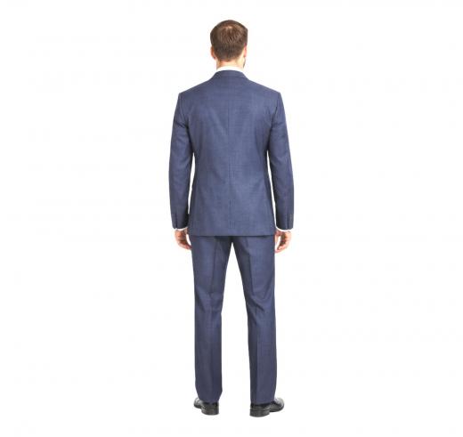 HUGO BOSS Abito Uomo Lana Regular Fit Azzurro 5020573 Statura Alta