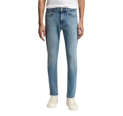 BOSS Jeans Uomo Delaware Slim Fit Blu Denim Stretch H-Delaware 50524017