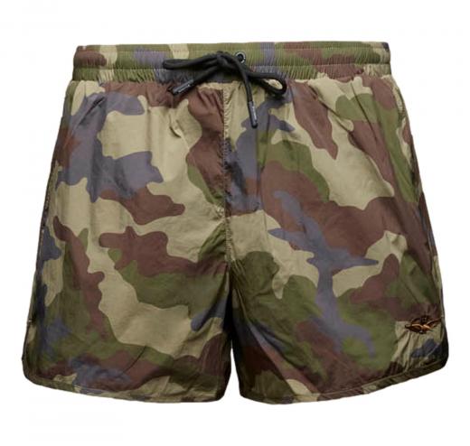 AERONAUTICA MILITARE Costume Uomo Ripiegabile Tessuto Camouflage BW0231UCT04312 Colore Verde