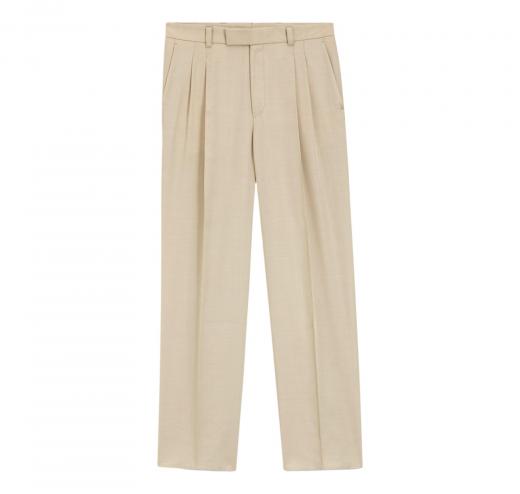 BOSS Pantalone Uomo Con Vestibilita Oversize In Twill Drappeggiato C Pat BB DPL 50561961 Colore Beige