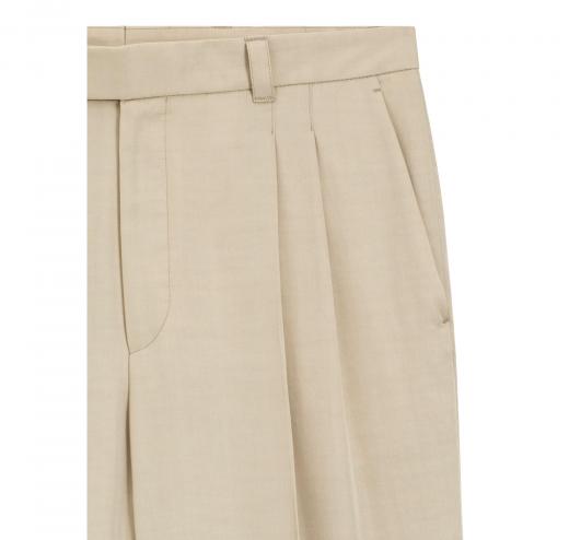 BOSS Pantalone Uomo Con Vestibilita Oversize In Twill Drappeggiato C Pat BB DPL 50561961 Colore Beige