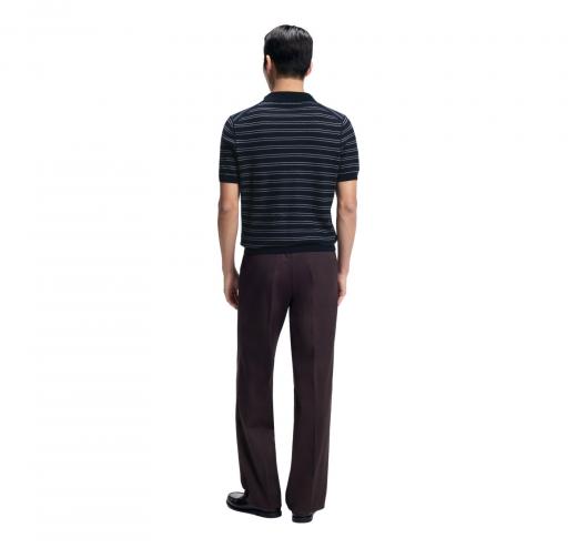 BOSS Maglia Uomo A Righe Orizzontali In Misto Cotone H Narciso 50560483 Colore Blu Scuro
