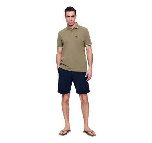 AERONAUTICA MILITARE Polo Uomo Frecce Tricolori 261PO1914UP00403 Colore Verde Oliva
