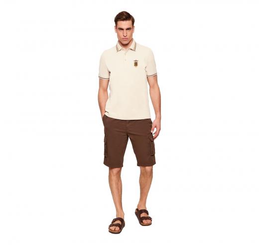 AERONAUTICA MILITARE Polo Uomo Frecce Tricolori 261PO1914UP00403 Colore Beige