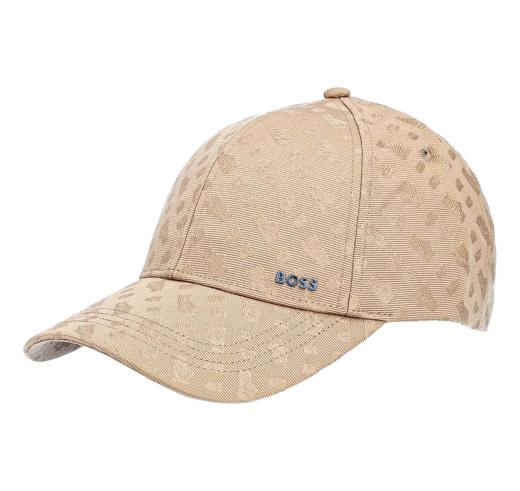 BOSS Cappellino Uomo In Tessuto Lavorato Con Monogrammi Zed M 50560339 Colore Beige