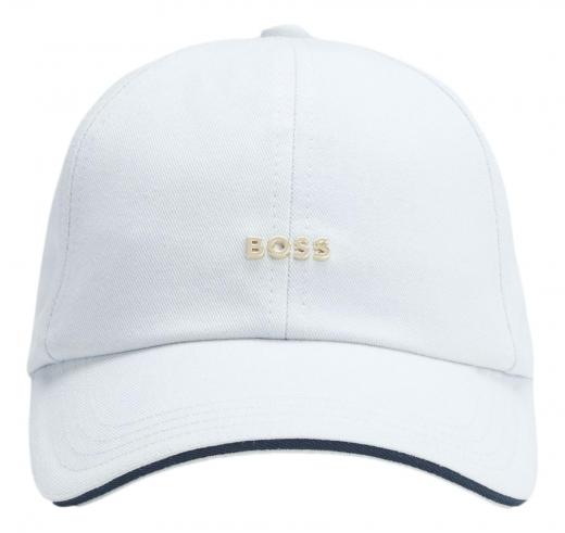 BOSS Cappellino Donna In Twill Di Cotone Con Logo In Metallo Regolabile Ari ME 50533367 Colore Celeste