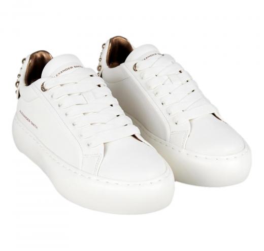 ALEXANDER SMITH Sneakers Donna In Pelle Soho SOW3573TWT Colore Bianco