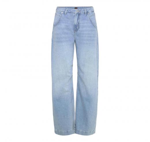 BOSS Jeans Donna Gamba Larga In Cotone C Slouchy Baloon 50558676 Colore Celeste