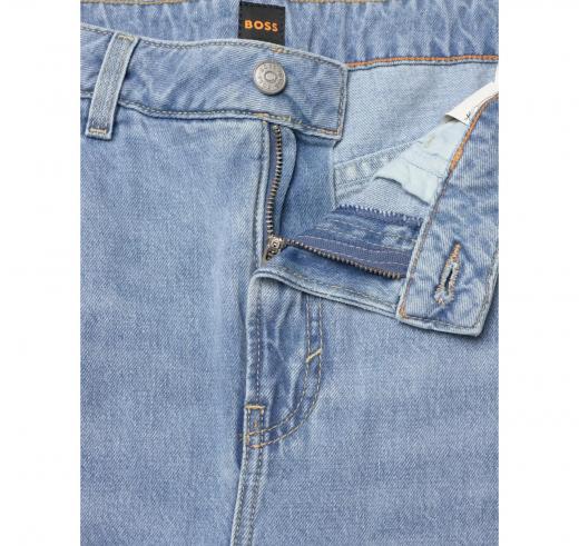 BOSS Jeans Donna Gamba Larga In Cotone C Slouchy Baloon 50558676 Colore Celeste