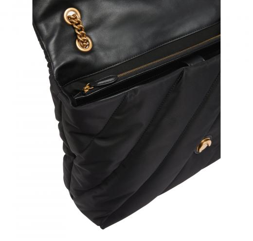 PINKO Borsa Donna Love Puff Extra In Nylon Trapuntato 103347 Colore Nero Z99Q