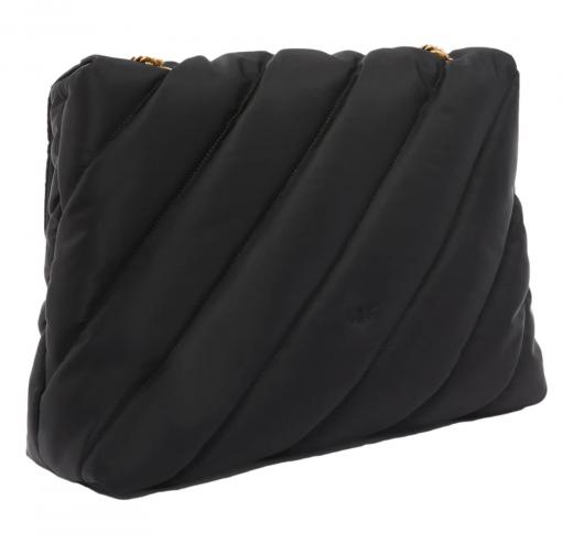 PINKO Borsa Donna Love Puff Extra In Nylon Trapuntato 103347 Colore Nero Z99Q
