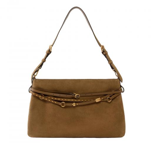 PINKO Borsa Donna Belt Bag Big Suede 105903 Colore Marrone L17Q