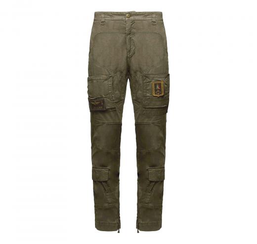 AERONAUTICA MILITARE Pantalone Uomo Anti G In Cotone PA1387UCT01493 Colore Verde Militare