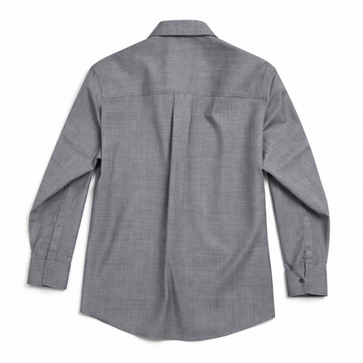 BOSS Sovracamicia Uomo Relaxed Fit In Lana Vergine Lavabile P Carper OS WG 262 50561628 Colore Grigio