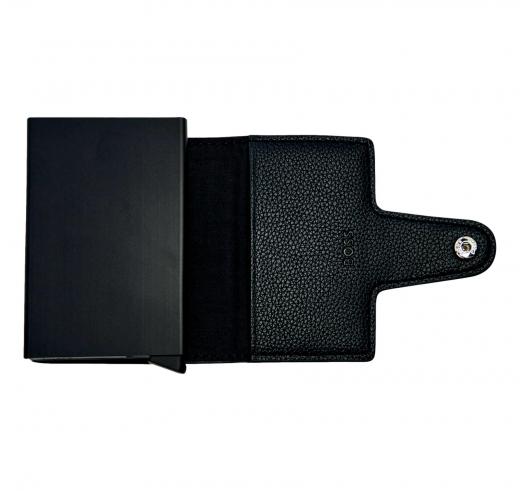 BOSS Portatessere Uomo Nero Secrid Ray 50554033 Similpelle RFID