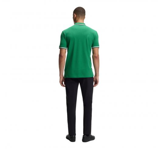 BOSS Polo Uomo Paddy In Pique Di Cotone Regular Fit 50469055 Colore Verde