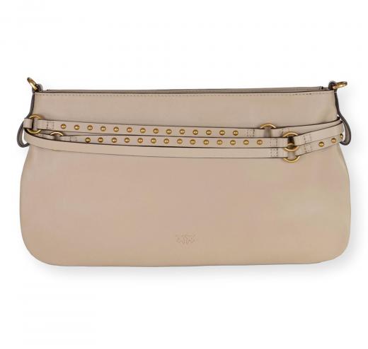 PINKO Borsa Donna Belt Bag Classic Vitello Morbido 106176 Colore Beige C50Q