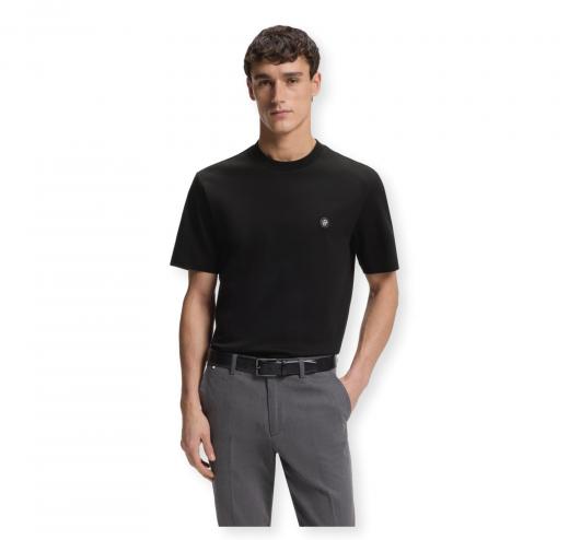 BOSS T Shirt Uomo In Cotone Mercerizzato Con Monogramma Double B C Taut 01 50555844 Colore Nero