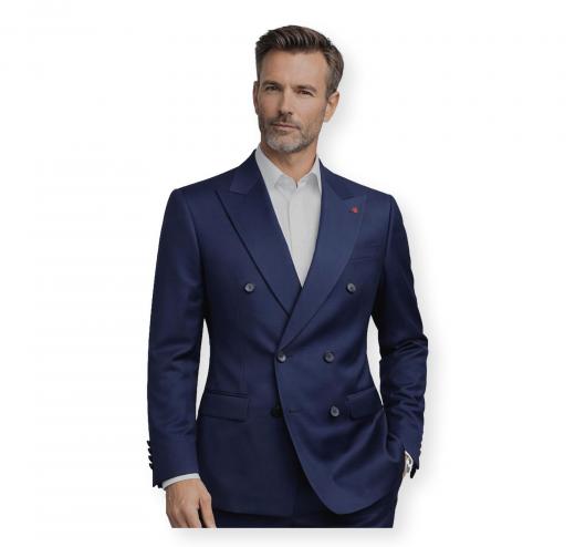 ROY ROBSON Giacca Uomo Blu Regular Fit Doppiopetto Elegante 05038 Colore Blu