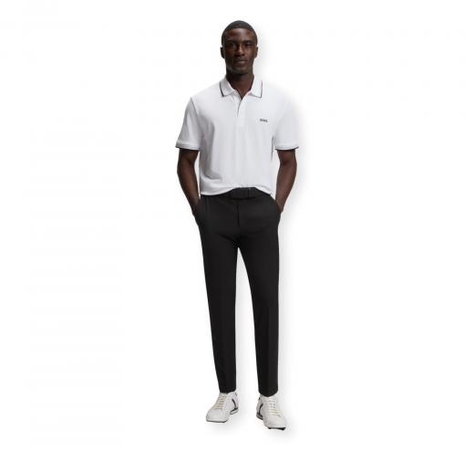 BOSS Pantalone Uomo Slim Fit In Tessuto Elasticizzato Idrorepellente T Commuter Slim 50534303 Colore Nero