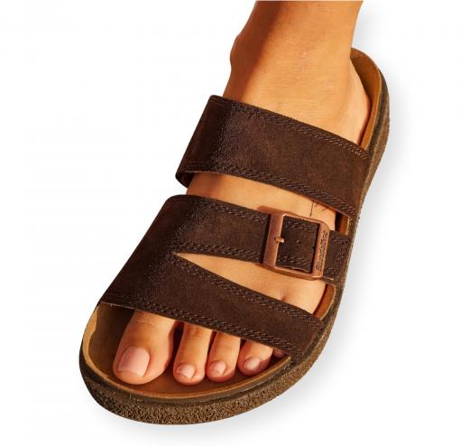 Blundstone Sandali Unisex Scamosciati Waterproof Aerocork 2696 Colore Deepest Brown