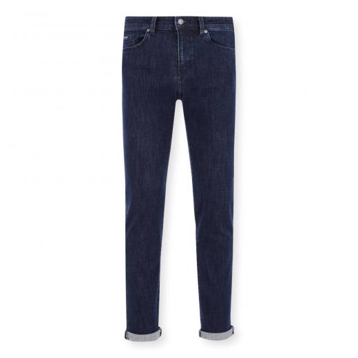 BOSS Jeans Pantalone Uomo Blu Scuro Slim Fit Cotone Stretch 50394638