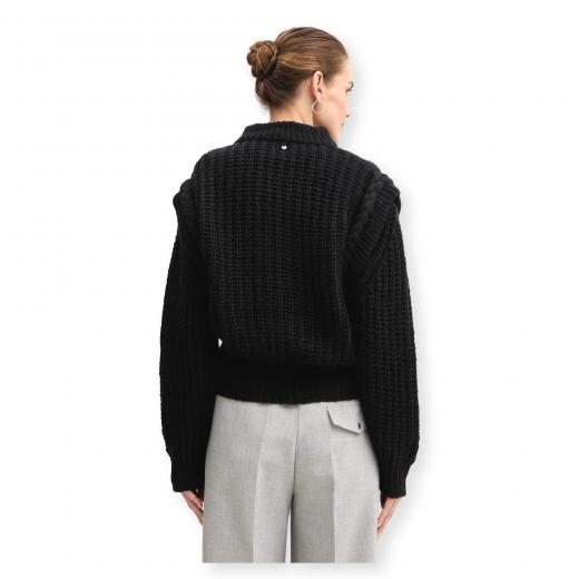 BOSS Maglione Donna Lavorato Con Alpaca e Lana Vergine C Fasta 50548951 Colore Nero
