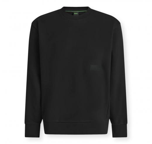 BOSS Felpa Uomo Girocollo In Cotone SW Crewneck 50564103 Colore Nero
