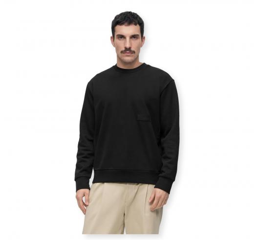 BOSS Felpa Uomo Girocollo In Cotone SW Crewneck 50564103 Colore Nero