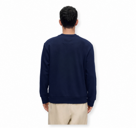 BOSS Felpa Uomo Girocollo In Cotone SW Crewneck 50564103 Colore Blu Scuro