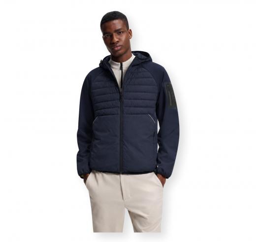 BOSS Giubbotto Uomo Idrorepellente con Cappuccio J Urbanex Hybrid HD 0541032 Colore Blu Scuro