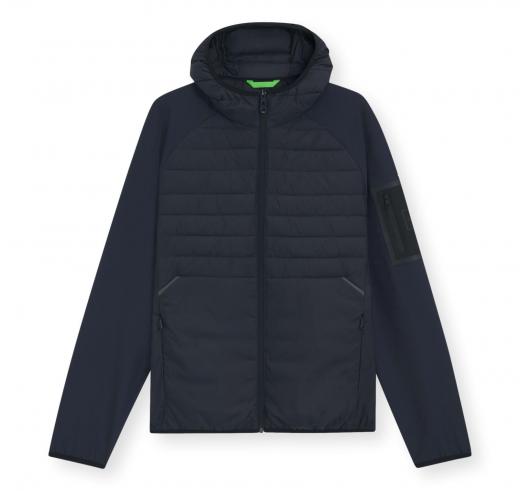 BOSS Giubbotto Uomo Idrorepellente con Cappuccio J Urbanex Hybrid HD 0541032 Colore Blu Scuro